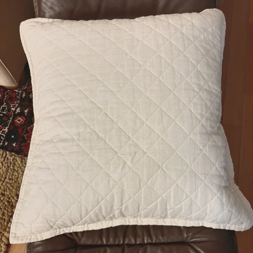 ANN GISH | Quilted Linen Pillow Sham